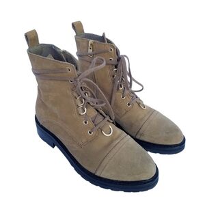 All Saints | Lira Hiker Boot In Desert Sand Suede Size EU 38